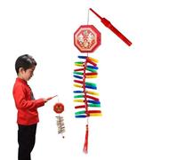 Chinese New Year Firecracker - 50cm Red Hanging Firecracker Ornament For Lunar New Year Spring Festival Decor, Traditional Hanging Decor For Home, Door, Wall, Shop, and Party Celebration