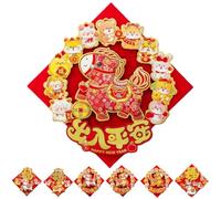 Chinese New Year-Fu Character Stickers, 2026 Year of The Horse Door Stickers, Vibrant Spring Festival Sticker Holiday Decor Party Favors for Home, Entryway, Wall, Window