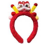 Chinese New Year Headbands, Spring Festival Hair Accessories, Plush Holiday Hairband, New Year Dress-Up Supplies, Kids Holiday Hair , Adults Spring Festival Hairband, Red Chinese New Year Hairban