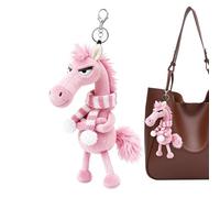 Chinese New Year Horse Doll | Portable Chinese Soft Cute Keychain - Horse Stuffed Animal | for Home Bedroom Desk Bookshelves Cars Bags School Offices Cafes Bookstores Shop Window Display Cases