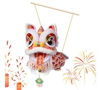 Chinese New Year Lantern Kit - Lunar Festival DIY Craft Set | Lion Dance Seasonal Decor Accessory, Lantern Making Kit For Party School Performance Home Family Gathering Living Room Bedroom Activity