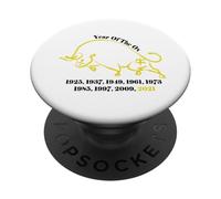 Chinese New Year of The Ox 2021 PopSockets PopGrip Adhesivo