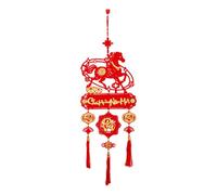 Chinese New Year Ornaments - Felt & Paper | Vietnamese Paper-Cut Decorative Collectibles For Cars, Schools, Offices, Cafes, Bookstores, Bedside, Party, Festival Display, Ideal Holiday Decor