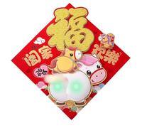 Chinese New Year Sticker - Paper, Cute Cartoon Decal 3D Festive Design | Self-Adhesive Lunar New Year Horse Decorative Decal, Adhesive Window Decor For Door, Car, Shop Window, Home, School, Office