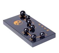 Chinese Obsidian Seven-Star Array Pi Yao/Pi Xiu Wealth Porsperity Statue,Attract Wealth and Luck Ball Best Decoration for Office Or Home,A