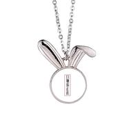 Chinese Online Words Got From Japanese Rabbit - Collar con colgante de conejo, joyería de regalo