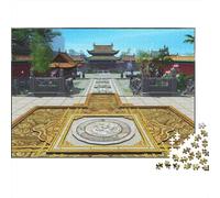 Chinese Palace Puzzle for Adultoos 1000 Piece Reciclado The Forbidden City Puzzles for Elderly Imposible Difícil Difícil Desafiante Idea for Mujeres 38x26cm/1000pcs