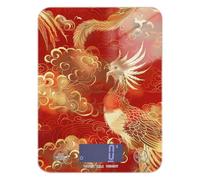 Chinese Phoenix Auspicious Clouds - Báscula digital portátil para alimentos (11 libras/1 onza), 5 kg/5 g y onza con 4 unidades para hacer dieta de jabón para asar (pilas no incluidas)