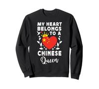 Chinese Queen Chinese Wife Girlfriend China Flag Sudadera