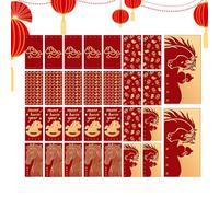 Chinese Red Envelope Pack - 2026 New Year Gold Foil Horse Design | 30 Pieces Money Pockets for Celebration, Housewarming Birthday Wedding Party Favor, Gift for Men Women Kids
