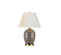 Chinese Style Ceramic Decoration Modern Hand-Painted All Copper Living Room Bedside Bedroom Chinese Style Lamps (Color : A Size : 40x63cm)