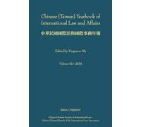 Chinese (Taiwan) Yearbook of International Law and Affairs, Volume 42 (2024)