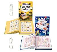 Chinese Talking Book - Electronic Speaking Learning Book, Kids Interactive Language Education Tool, Audio English Mathematics Study Reader, Early Educational Sound ActivityBook | Home Learning Use