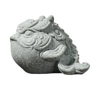 Chinese Tea Pet - Resina Chinese Style Tea Pets | Hecho a mano mesa Centerpiece, Green Sand Color Home Ornament, Tea Pet Figurine for Tea Lover