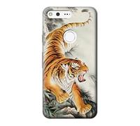 Chinese Tiger Brush Painting Funda Carcasa Case para Google Pixel