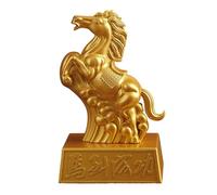Chinese Year Of The Horse Statue - Zinc Alloy, Standing Horse Figurine Decorative & Artistic | Tabletop Ornament, Horses Sculpture For Mantel, Stair, Outdoor, Porch, Railing, Fireplace, Apartment