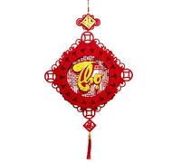 Chinesische Neujahrsdekoration,Glücksanhänger Für Neue Jahr 2026 | Anhänger Und Ornamente In Rot Und Gold Mit Thema,Für Zuhause Auto Wand Tür Wohnzimmer