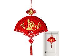 Chinesische Neujahrsdekoration,Glücksanhänger Für Neue Jahr 2026 | Anhänger Und Ornamente In Rot Und Gold Mit Thema,Für Zuhause Auto Wand Tür Wohnzimmer