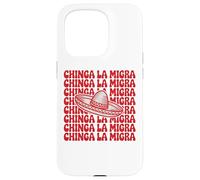 Chinga La Migra Bold Cultural Expression Statement Tees Carcasa para iPhone 15 Pro