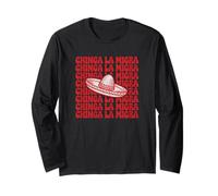 Chinga La Migra Bold Cultural Expression Statement Tees Manga Larga
