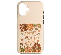 Chinga La Migra Flores Inmigrantes Retro Resist Hielo Mujeres Hombres Carcasa para iPhone 16