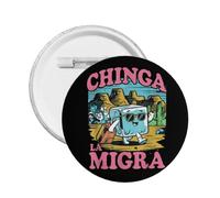 Chinga La Migra Pin Buttons Badge For Hats Backpacks Clothes 5 Pcs M
