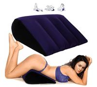 Chingcoo Cojín Sexual Inflable en Forma de Triángulo - Almohada Lumbar Erótica para Posiciones Íntimas, Cuña de Cama Cómoda, Accesorio de Juegos Íntimos para Parejas, Hombres y Mujeres