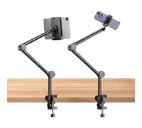 Chingcoo Soporte para tablet cama, iPad, tablet para cama, giratorio 360 grados, brazo de aluminio estable para iPad, tabletas, teléfonos u otros dispositivos de 4 a 13,9 pulgadas