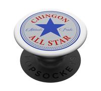 Chingon All Star Mexican Latin Pride Chicano Spanish Sayings PopSockets PopGrip Adhesivo