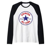 Chingon All Star Mexican Pride Brown Pride Chicano Latino Camiseta Manga Raglan