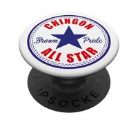 Chingon All Star Mexican Pride Brown Pride Chicano Latino PopSockets PopGrip Adhesivo