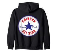 Chingon All Star Mexican Pride Brown Pride Chicano Latino Sudadera con Capucha