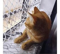CHINLIFE Red De Seguridad para Gatos Balcón Red De Protección para Mascotas Blanco Nylon Anticaída Cerca De Malla De Nailon, para Interior Y Exterior Ventana Escalera Jardín Red Trepadora De Plantas