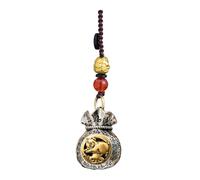 Chino Afortunado Afortunado Chino,Llavero de 3D giratorio - Colgante de coche de prosperidad diaria, llavero de carácter chino, llavero colgante, Cerdo, Se référer au descriptif