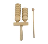 Chino Bangzi Cilindro de Madera Chino Bangzi Treble Bass Clapper Treble Bass Instrumentos Musicales de Percusión para Entrenamiento de Ritmo con Golpe de Palo