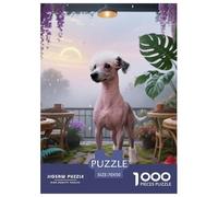 Chino Crested 1000 Piezas Rompecabezas Mascotas Lindas Rompecabezas para Adultos para Adultos Y Niños Rompecabezas Europeo Regalo 70x50cm/1000pcs