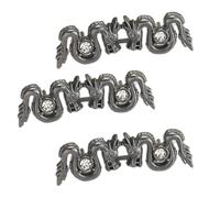Chino Dragón Tensor de Cintura Vaqueros Fitness Pin para Mujer y Niña Clip Pantalones Clip Cincher Cierre Cincher Pines Tensores Pines 3pcs Pantalones Vaqueros Fácil de Instalar, One Size, como se