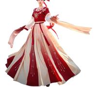 Chino Hanfu Antiguo Tradicional Falda Hada Estilo Costume Rendimiento Etapa Vestido Suit Princesa Chaise Vestido
