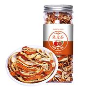Chino Hierbas Té Flor Fruta Té Rosa Té Enlatado Seda Dorada Crisantemo Embotellado Nuevo Perfumado Té Cuidado de la salud Flores Té Comida verde saludable (100 g de té de cáscara de mandarina)