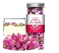 Chino Hierbas Té Flor Fruta Té Rosa Té Enlatado Seda Dorada Crisantemo Embotellado Nuevo Perfumado Té Cuidado de la salud Flores Té Comida verde saludable (55 g de rosa francesa)