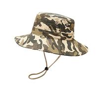 Chino Niño Sombrero Boonie al aire libre ancho borde transpirable pesca sombrero de sol para hombres/mujeres impermeable ancho borde cubo sombrero Boonie sombrero para pesca senderismo jardín Hombre
