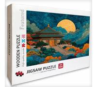 Chino Puzzle 1000 Piezas Adultos, Arquitectura Puzzle Madera con Caja 75x50cm, Rompecabezas Adultos de Alta Dificultad, para Toda La Familia, Pasatiempo Creativo, Juego de Rompecabezas, Regalo, 0-5108