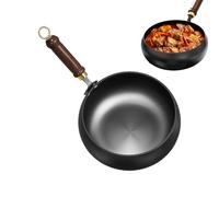 Chino - Sartén antiadherente de 30,5 cm, utensilios de cocina de hierro para la preparación diaria de comidas, duradera y fácil de limpiar | Cerdo, pollo, ternera, verduras perfectas, mesa de