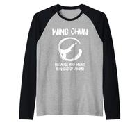 Chino Wing Chun Artes Marciales Kung Fu Fighter Camiseta Manga Raglan