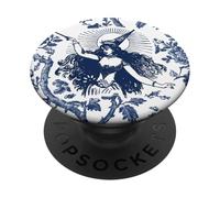 Chinoiserie Floral Magik Witchy Elegante Mujer Lanza Un Hechizo PopSockets PopGrip Adhesivo