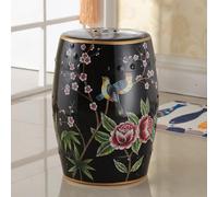 Chinoiserie - Mesa auxiliar de porcelana esmaltada, taburete decorativo de cerámica para jardín, decoración del hogar, para sala de estar, patio, jardín, balcón.