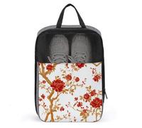 Chinoiserie Toile - Bolsa de zapatos vintage floral para viajes, uso diario, antipolvo