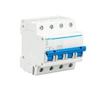 CHINT Interruptor Automatico Magnetotermico Gama UB 1P 3P 4P Domestica Curva C (4 Polo, 16A)