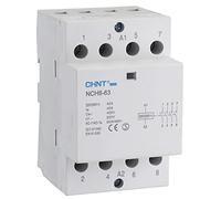 Chint NCH8-4P-40 - Contactor modular, 40 A, 230 V, 4 NO, 4 polos