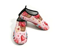 Chintiz Zapatos acuáticos para mujeres y hombres, diseño de gnomo del día de San Valentín, antideslizantes, de secado rápido, suaves, para verano, playa, piscina, surf, yoga, ejercicio, Gnomo de San